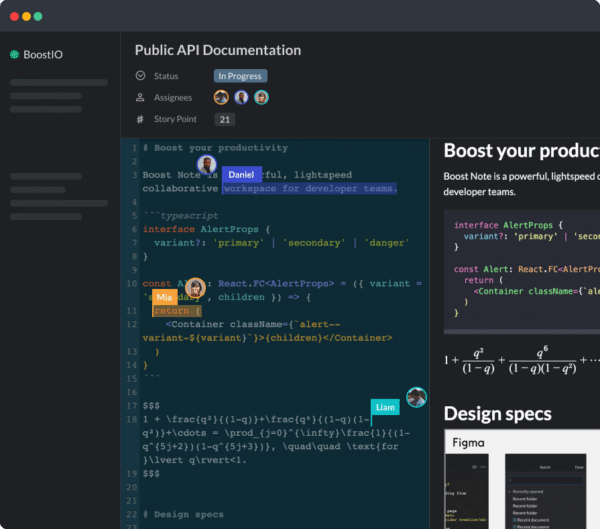 Live Markdown Editor with Collaboration Support